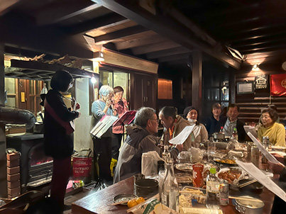 夏山納めの夜、パラダイスヒュッテにて