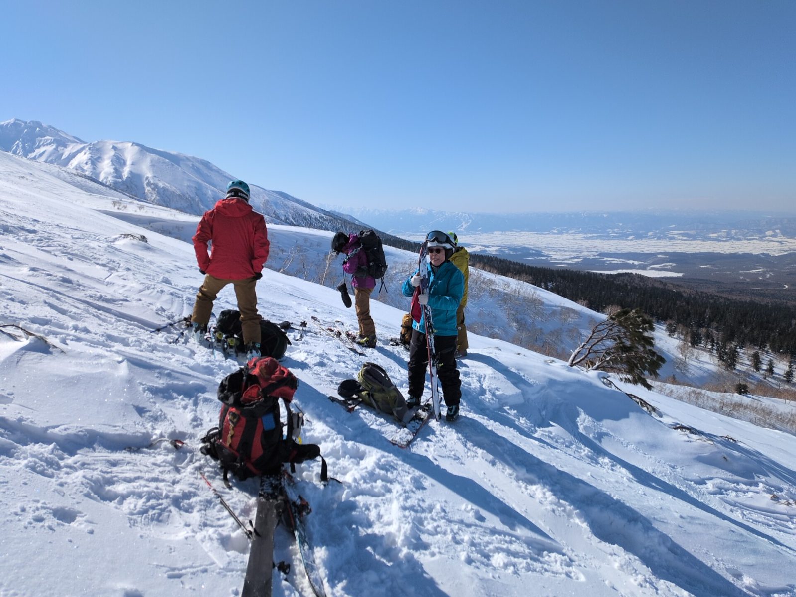 前十勝岳山スキー